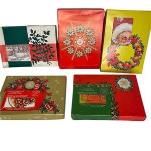 Vintage VFW Boxed Christmas Cards Envelope Unused 85 NOS Holiday Ephemera Crafts